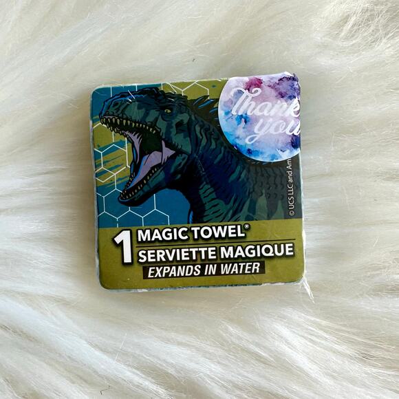 Jurassic World 3 Magic Expanding Cotton 11"x11" Dinosaur Washcloths / Towels - Picture 4 of 8